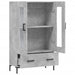 Dulap înalt, gri beton, 69,5x31x115 cm, lemn prelucrat - WALTI WALTI