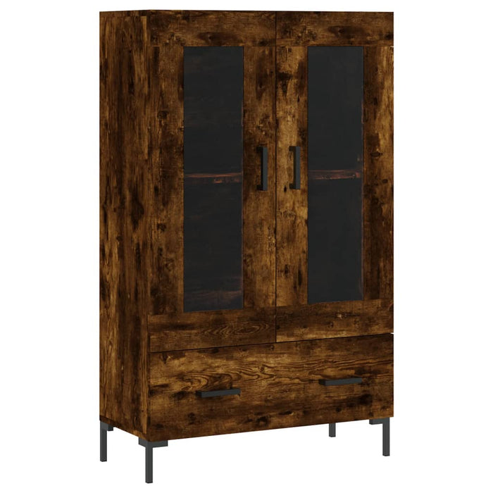 Dulap înalt, stejar afumat, 69,5x31x115 cm, lemn prelucrat - WALTI WALTI