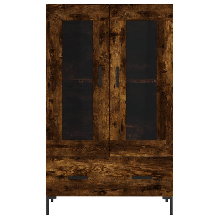 Dulap înalt, stejar afumat, 69,5x31x115 cm, lemn prelucrat - WALTI WALTI