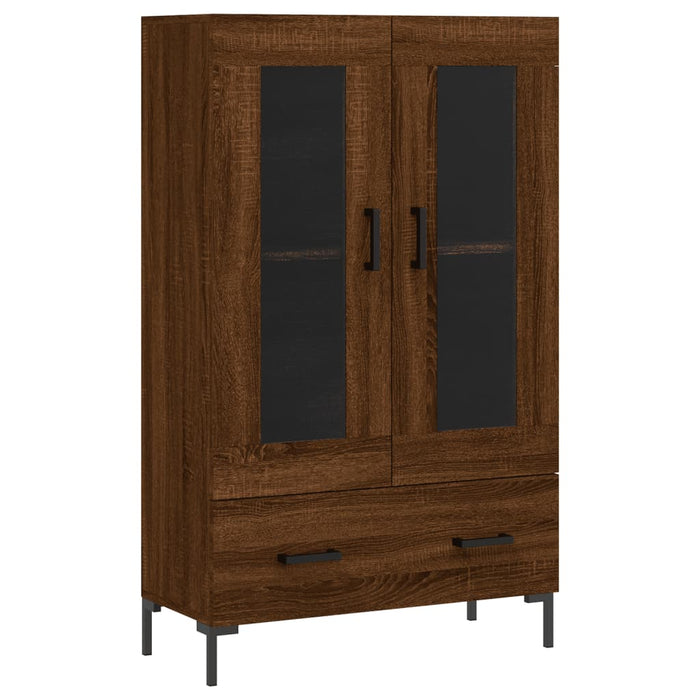 Dulap înalt, stejar maro, 69,5x31x115 cm, lemn prelucrat WALTI