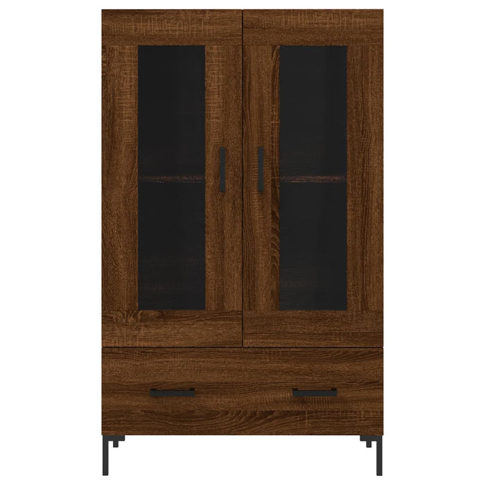 Dulap înalt, stejar maro, 69,5x31x115 cm, lemn prelucrat WALTI