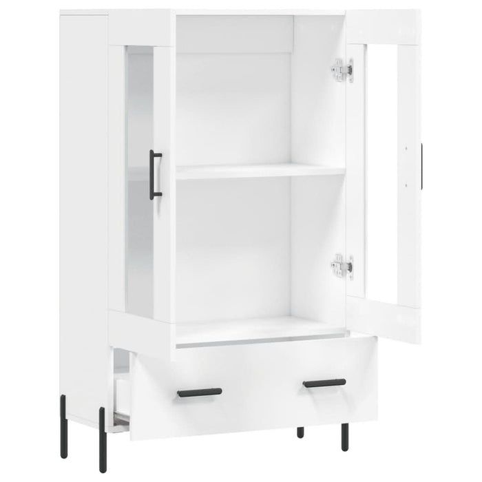 Dulap înalt, alb, 69,5x31x115 cm, lemn prelucrat - WALTI WALTI