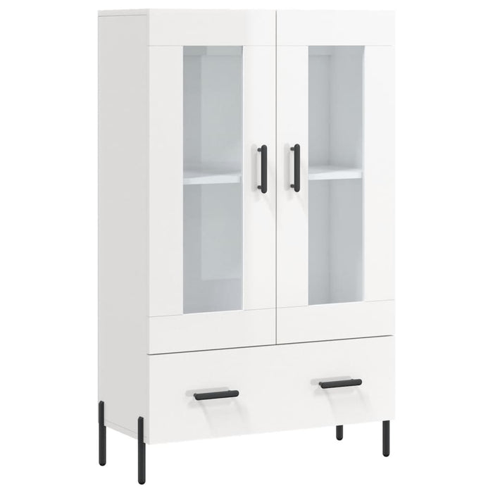 Dulap înalt, alb extralucios, 69,5x31x115 cm, lemn prelucrat WALTI