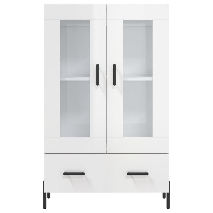 Dulap înalt, alb extralucios, 69,5x31x115 cm, lemn prelucrat WALTI