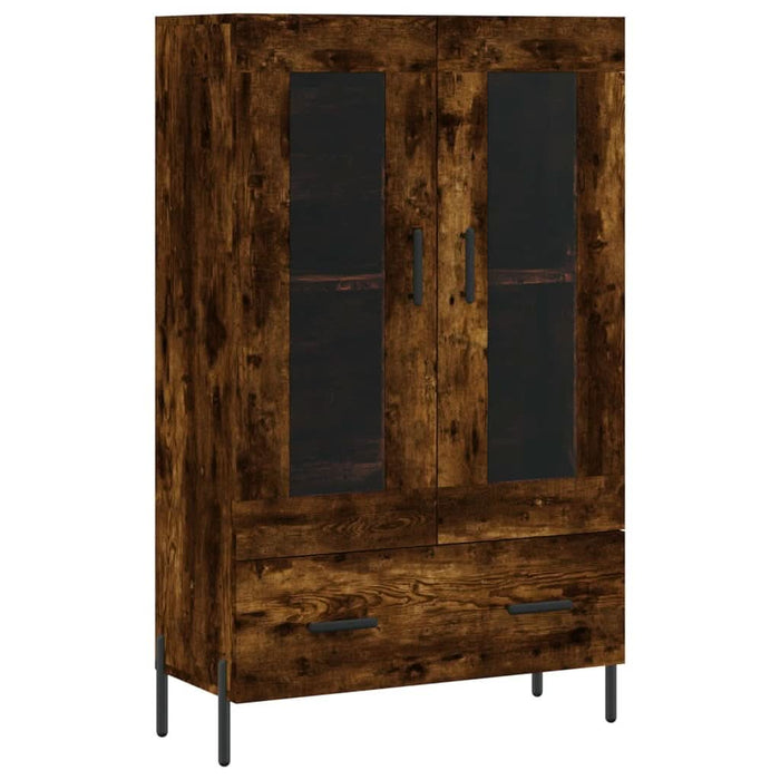 Dulap înalt, stejar afumat, 69,5x31x115 cm, lemn prelucrat - WALTI WALTI