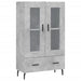 Dulap înalt, gri beton, 69,5x31x115 cm, lemn prelucrat - WALTI WALTI