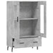 Dulap înalt, gri beton, 69,5x31x115 cm, lemn prelucrat - WALTI WALTI
