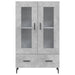 Dulap înalt, gri beton, 69,5x31x115 cm, lemn prelucrat - WALTI WALTI