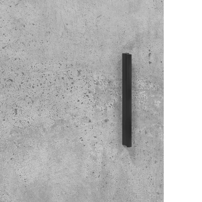 Dulap înalt, gri beton, 69,5x31x115 cm, lemn prelucrat - WALTI WALTI