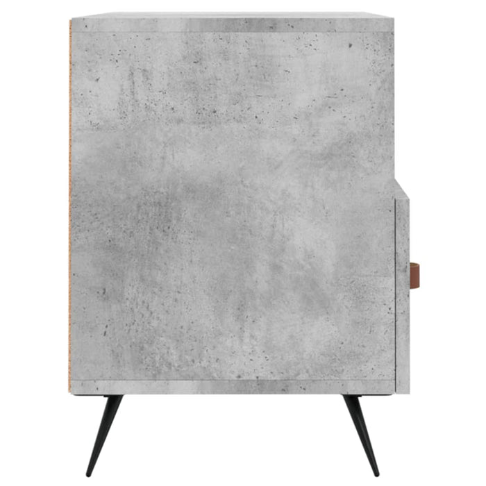 Comodă TV, gri beton, 80x36x50 cm, lemn compozit WALTI