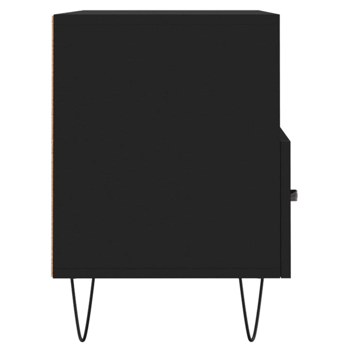 Comodă TV, negru, 80x36x50 cm, lemn prelucrat WALTI