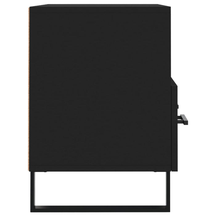 Comodă TV, negru, 80x36x50 cm, lemn prelucrat WALTI