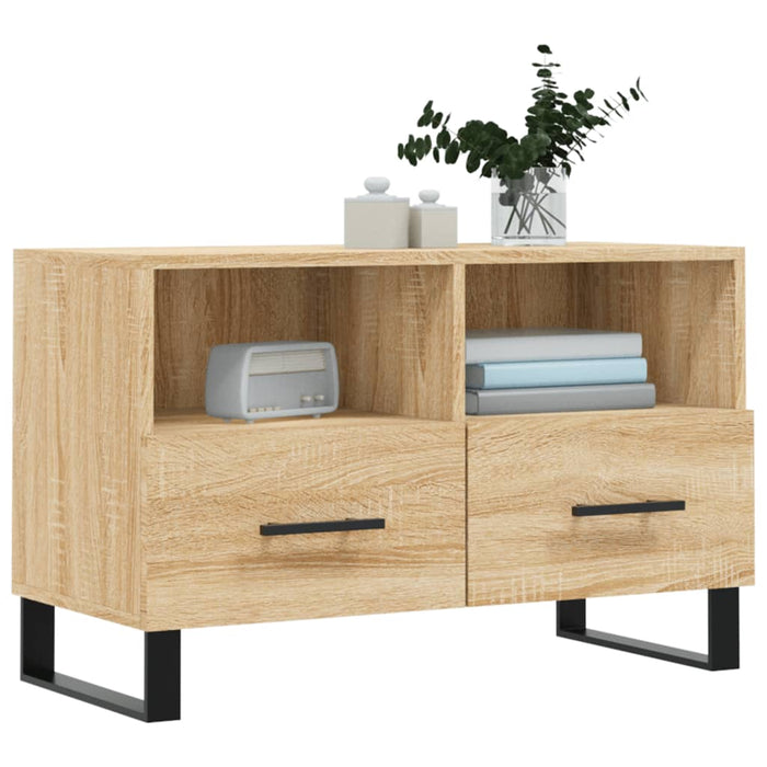 Comodă TV, stejar sonoma, 80x36x50 cm, lemn prelucrat WALTI