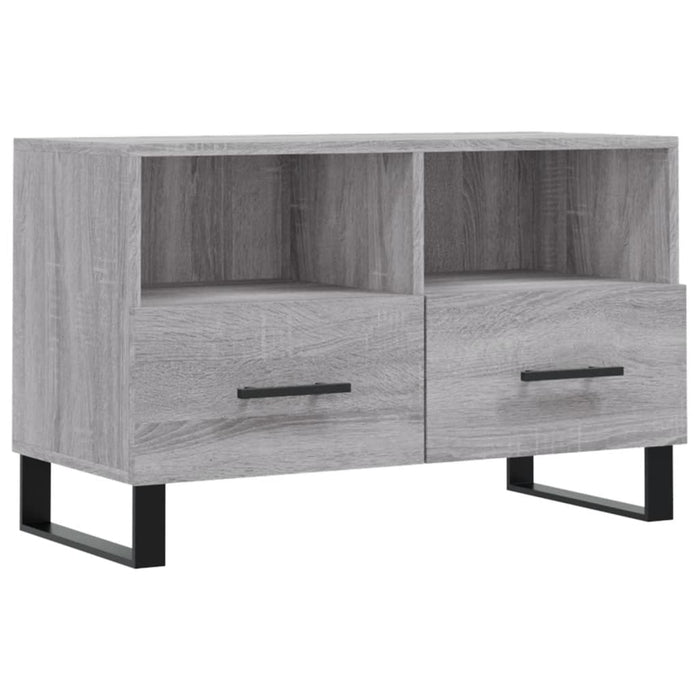 Comodă TV, gri sonoma, 80x36x50 cm, lemn prelucrat WALTI