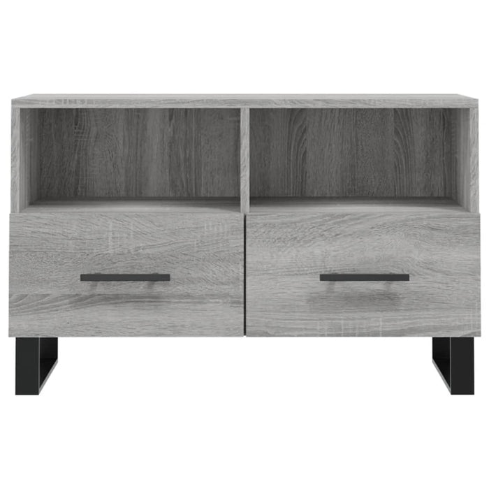 Comodă TV, gri sonoma, 80x36x50 cm, lemn prelucrat WALTI