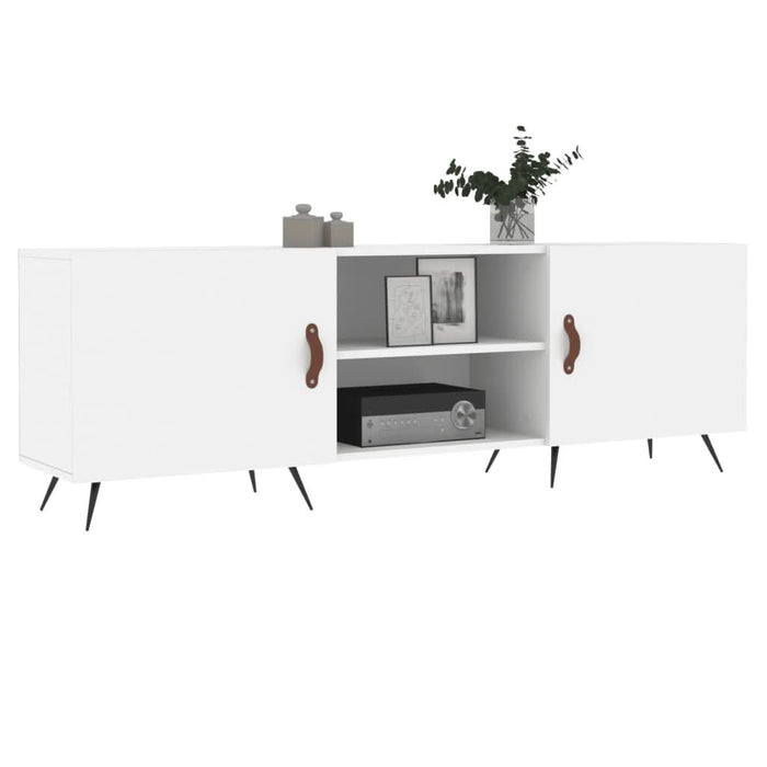 Comodă TV, alb, 150x30x50 cm, lemn compozit - WALTI WALTI