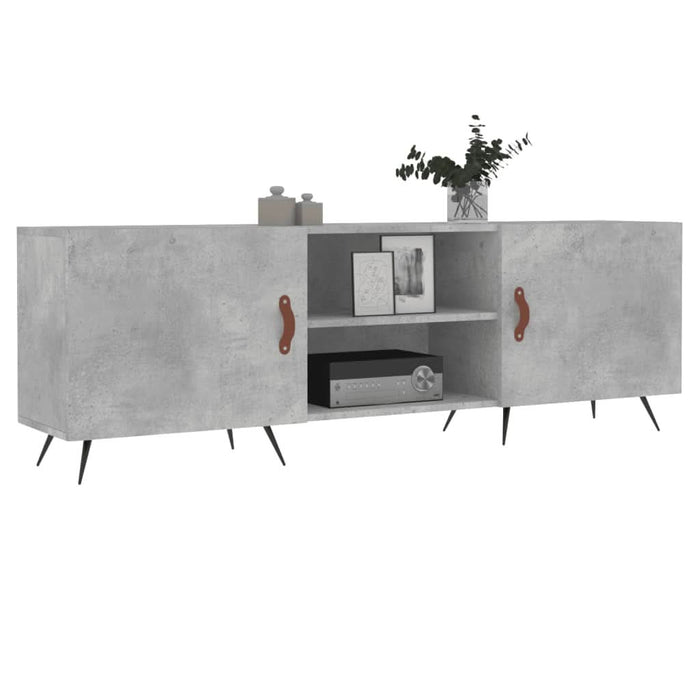 Comodă TV, gri beton, 150x30x50 cm, lemn compozit - WALTI WALTI
