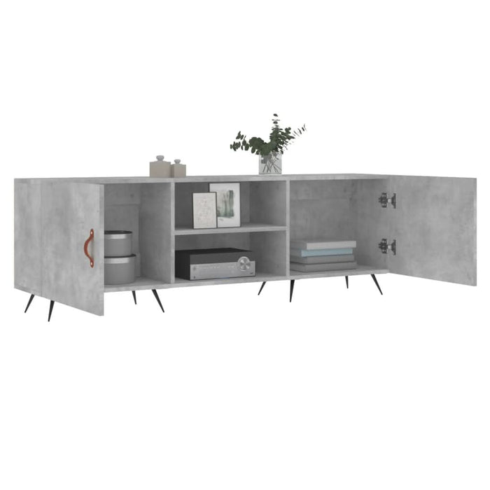 Comodă TV, gri beton, 150x30x50 cm, lemn compozit - WALTI WALTI