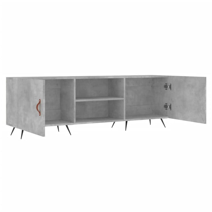 Comodă TV, gri beton, 150x30x50 cm, lemn compozit - WALTI WALTI