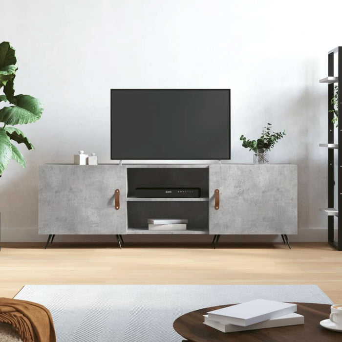 Comodă TV, gri beton, 150x30x50 cm, lemn compozit - WALTI WALTI
