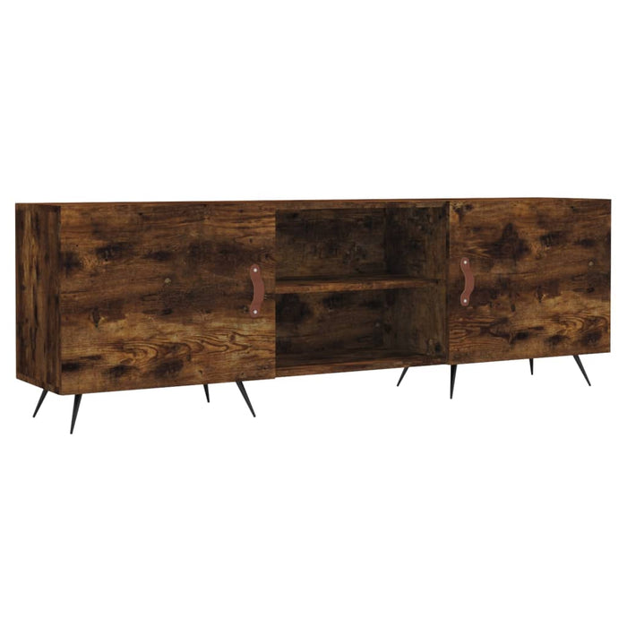 Comodă TV, stejar fumuriu, 150x30x50 cm, lemn compozit WALTI