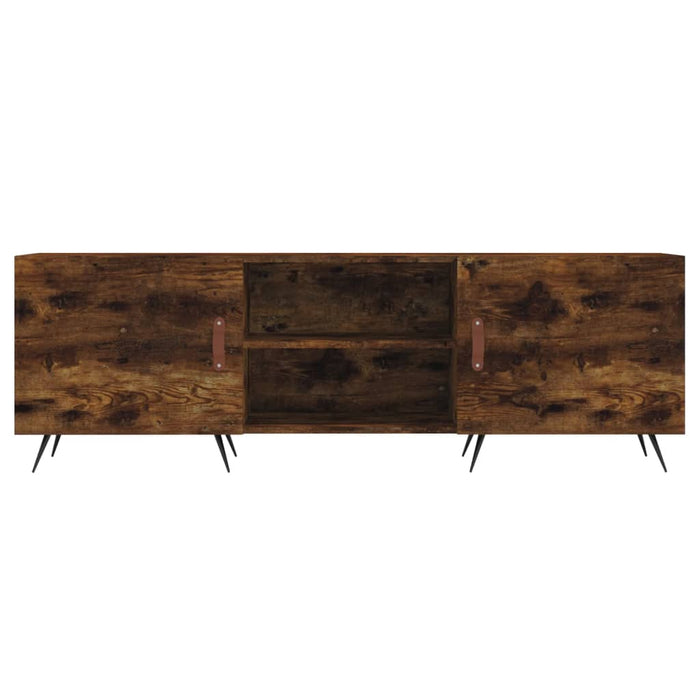 Comodă TV, stejar fumuriu, 150x30x50 cm, lemn compozit WALTI