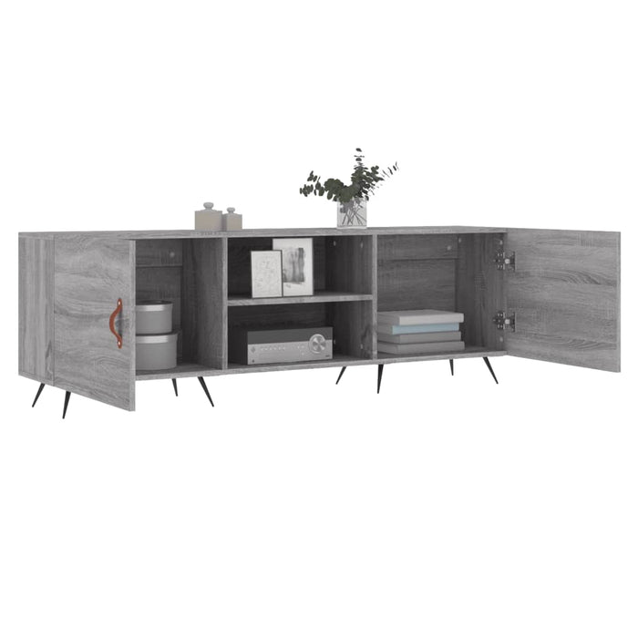 Comodă TV, gri sonoma, 150x30x50 cm, lemn compozit - WALTI WALTI