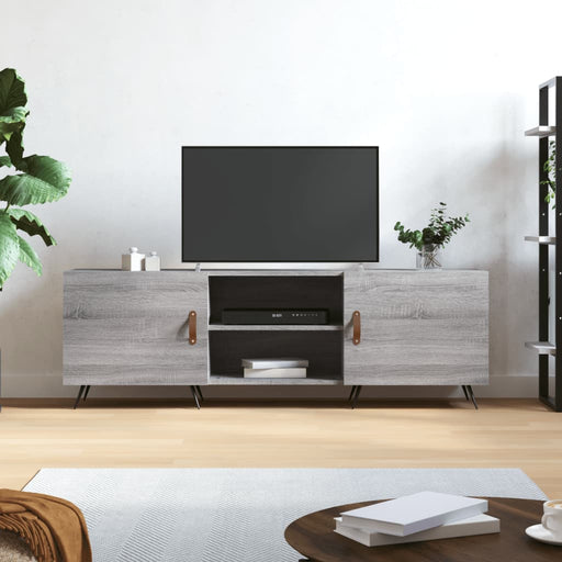 Comodă TV, gri sonoma, 150x30x50 cm, lemn compozit - WALTI WALTI