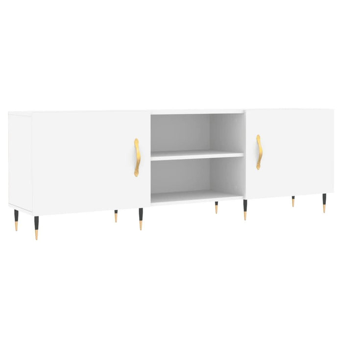 Comodă TV, alb, 150x30x50 cm, lemn compozit - WALTI WALTI