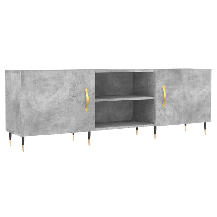 Comodă TV, gri beton, 150x30x50 cm, lemn compozit - WALTI WALTI