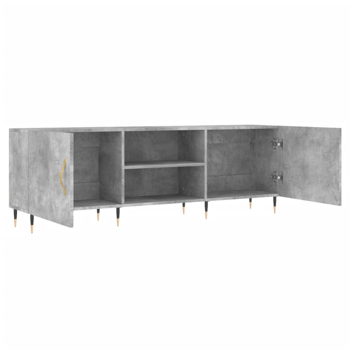Comodă TV, gri beton, 150x30x50 cm, lemn compozit - WALTI WALTI