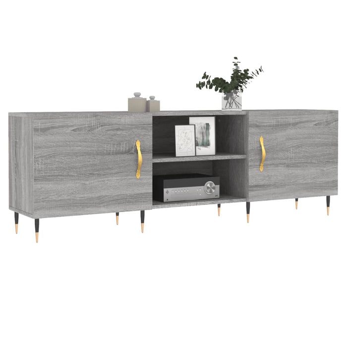 Comodă TV, gri sonoma, 150x30x50 cm, lemn compozit - WALTI WALTI