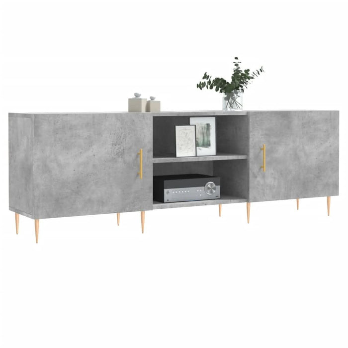 Comodă TV, gri beton, 150x30x50 cm, lemn compozit - WALTI WALTI
