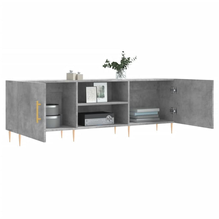 Comodă TV, gri beton, 150x30x50 cm, lemn compozit - WALTI WALTI