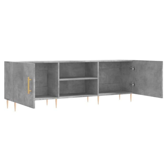 Comodă TV, gri beton, 150x30x50 cm, lemn compozit - WALTI WALTI