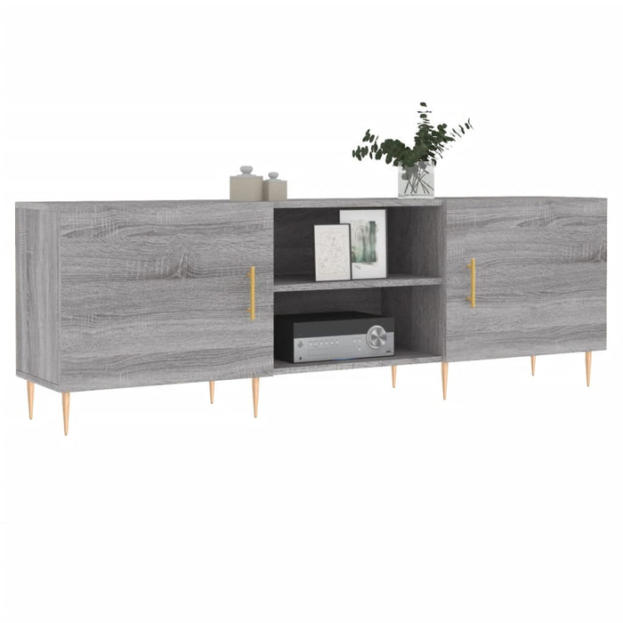 Comodă TV, gri sonoma, 150x30x50 cm, lemn compozit - WALTI WALTI