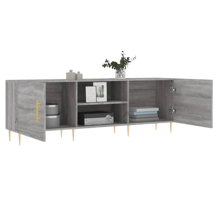 Comodă TV, gri sonoma, 150x30x50 cm, lemn compozit - WALTI WALTI