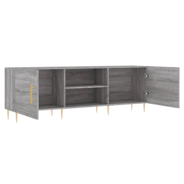 Comodă TV, gri sonoma, 150x30x50 cm, lemn compozit - WALTI WALTI
