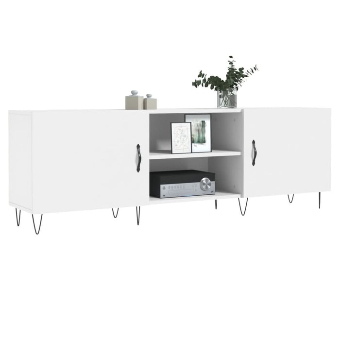 Comodă TV, alb, 150x30x50 cm, lemn compozit - WALTI WALTI