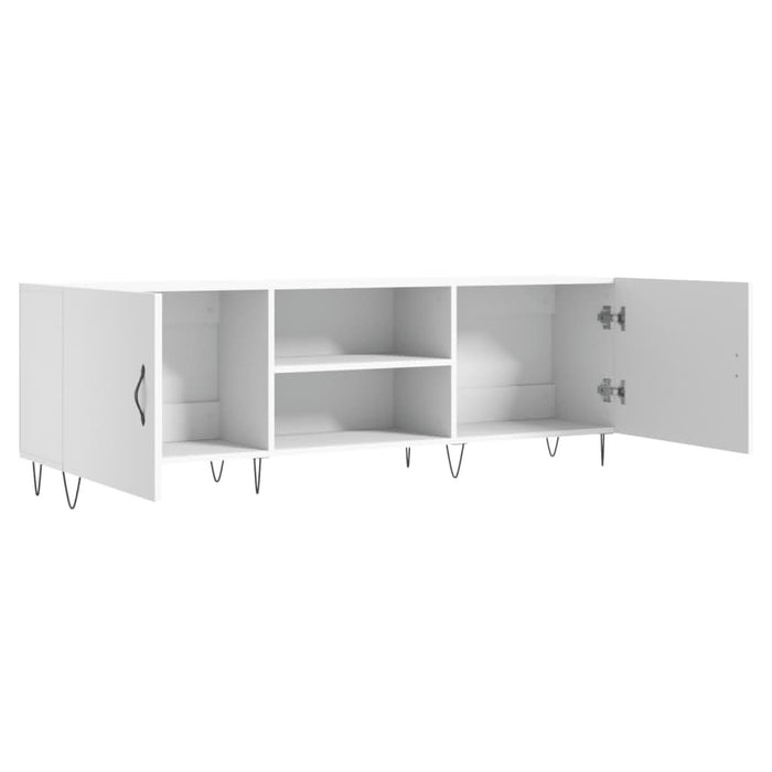 Comodă TV, alb, 150x30x50 cm, lemn compozit - WALTI WALTI