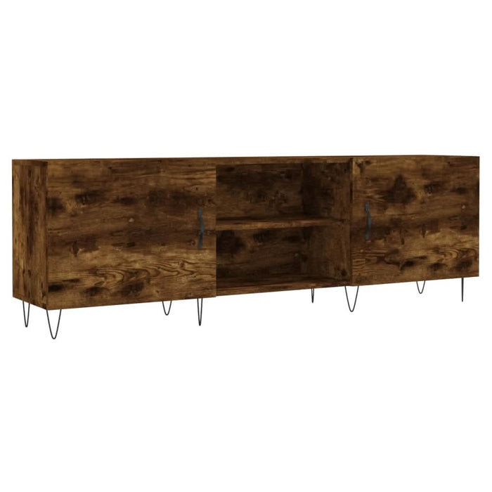 Comodă TV, stejar fumuriu, 150x30x50 cm, lemn compozit - WALTI WALTI