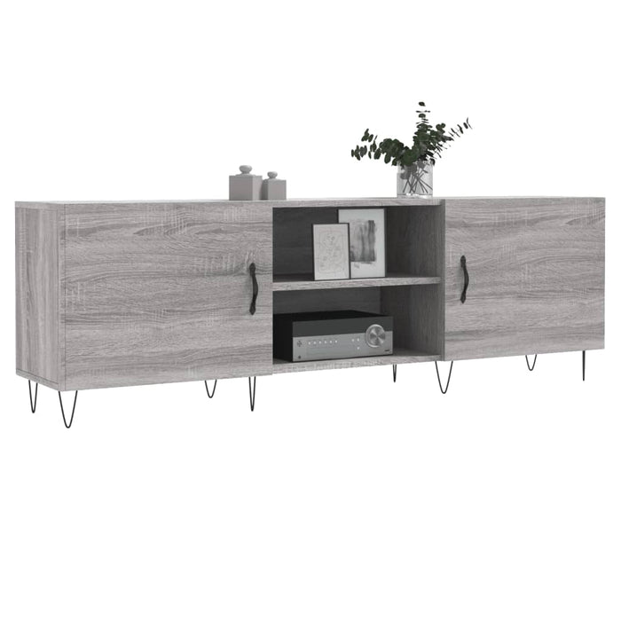 Comodă TV, gri sonoma, 150x30x50 cm, lemn compozit - WALTI WALTI
