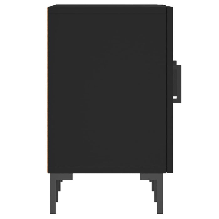 Comodă TV, negru, 150x30x50 cm, lemn compozit - WALTI WALTI