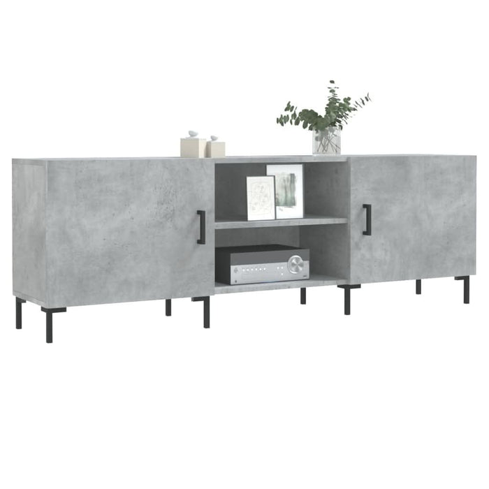 Comodă TV, gri beton, 150x30x50 cm, lemn compozit - WALTI WALTI