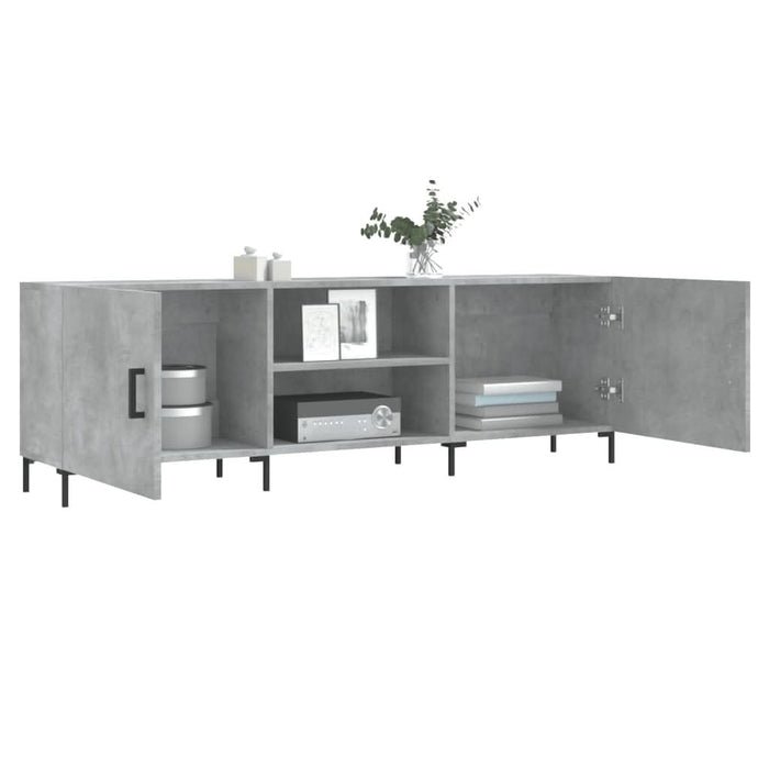 Comodă TV, gri beton, 150x30x50 cm, lemn compozit - WALTI WALTI