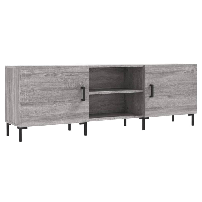 Comodă TV, gri sonoma, 150x30x50 cm, lemn compozit WALTI