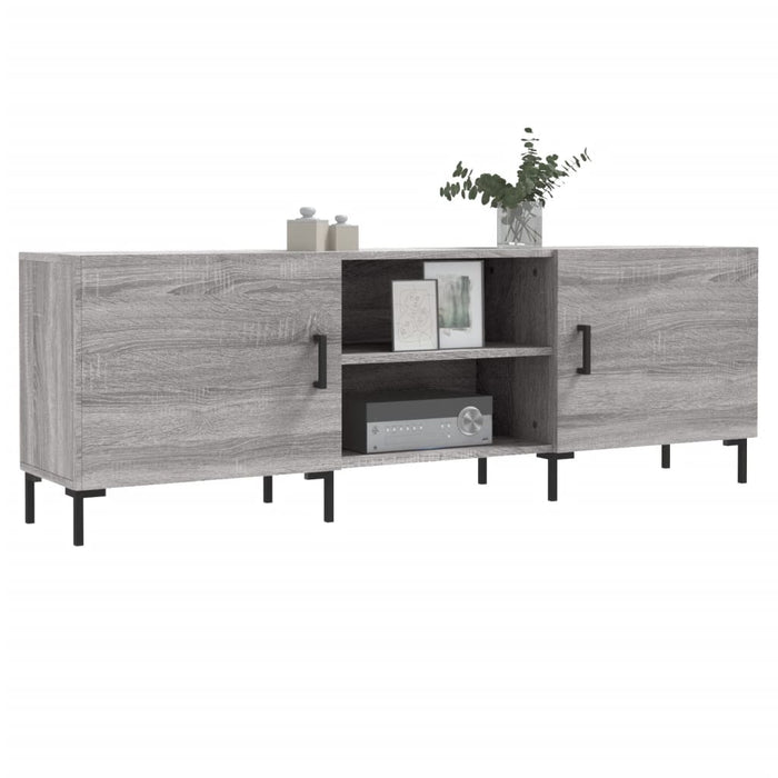 Comodă TV, gri sonoma, 150x30x50 cm, lemn compozit WALTI