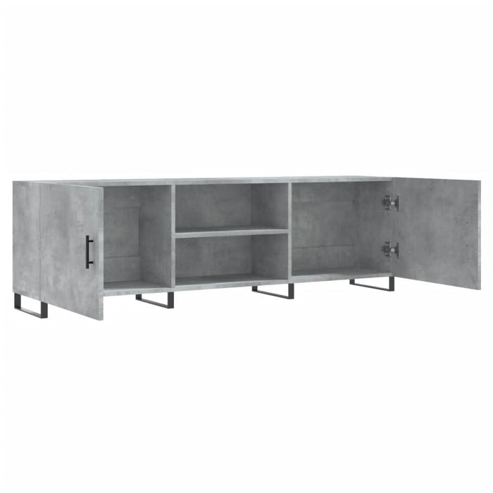 Comodă TV, gri beton, 150x30x50 cm, lemn compozit - WALTI WALTI