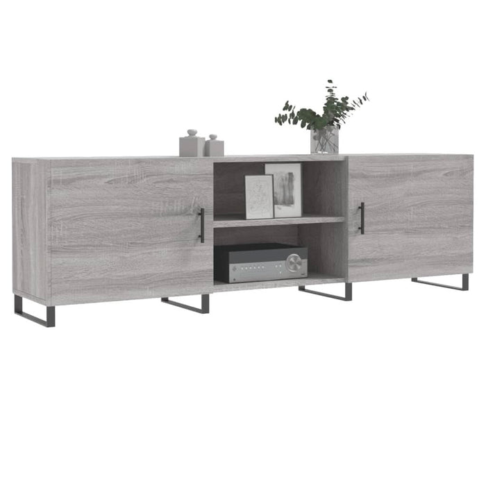 Comodă TV, gri sonoma, 150x30x50 cm, lemn compozit - WALTI WALTI