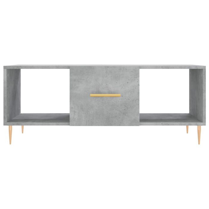 Măsuță de cafea, gri beton, 102x50x40 cm, lemn prelucrat WALTI